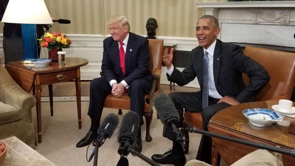 Obama Meeting with Newly Elected Trump photo courtesy Wikimedia Commons