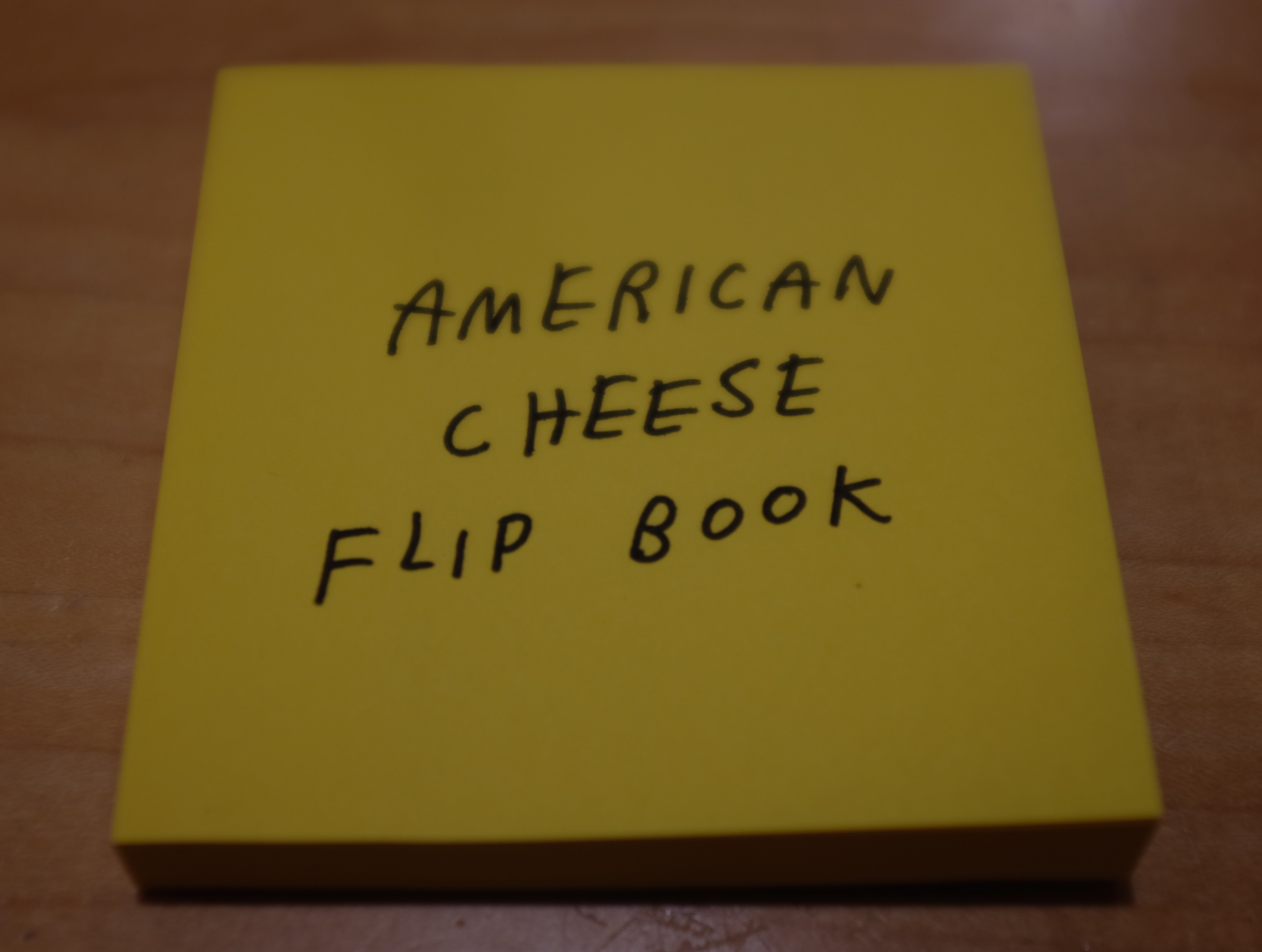 American Cheese Flip Book. Image courtesy of LitMag 